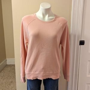 Athleta pink comfy top size small